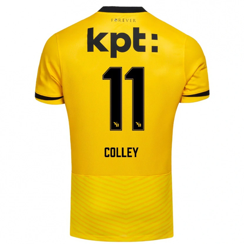 Danxen Men Ebrima Colley #11 Yellow Black Home Jersey 2025/26 T-Shirt