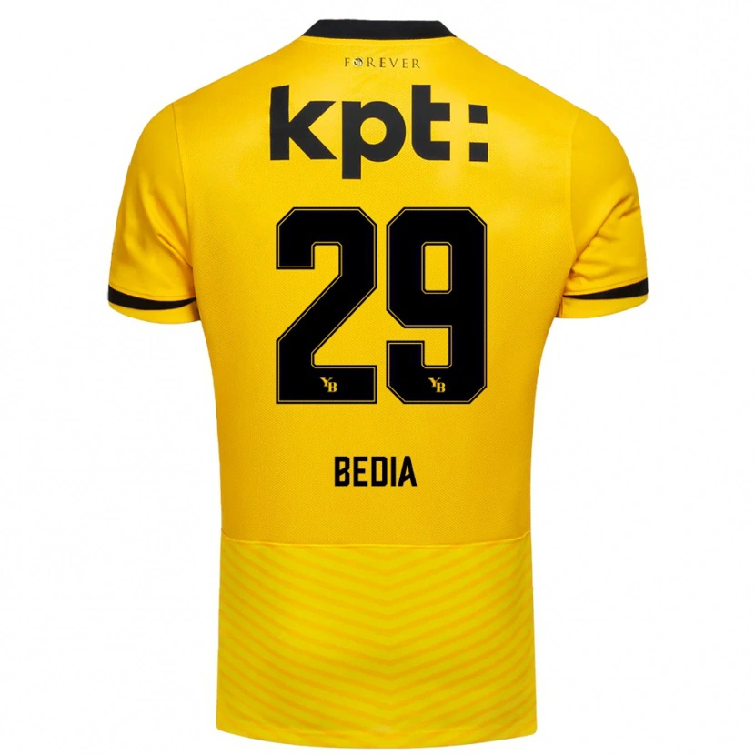 Danxen Men Chris Bedia #29 Yellow Black Home Jersey 2025/26 T-Shirt
