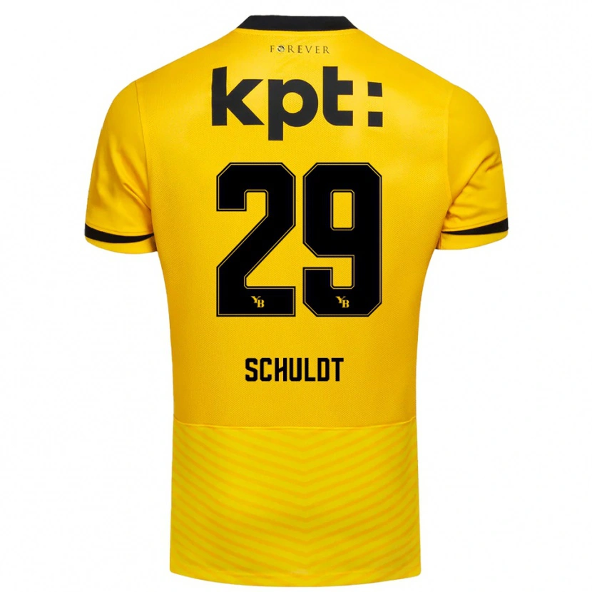 Danxen Men Inga Schuldt #29 Yellow Black Home Jersey 2025/26 T-Shirt