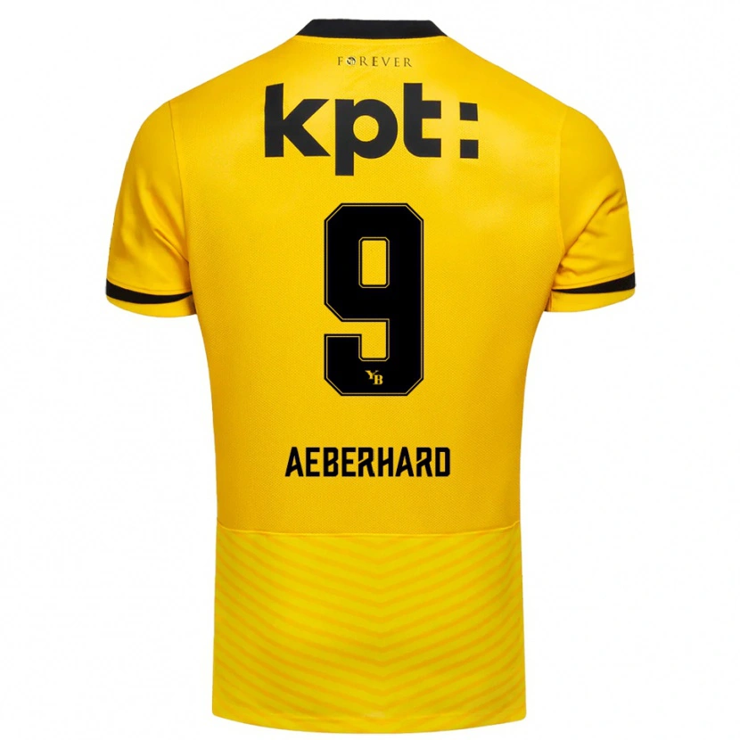 Danxen Men Ben Aeberhard #9 Yellow Black Home Jersey 2025/26 T-Shirt