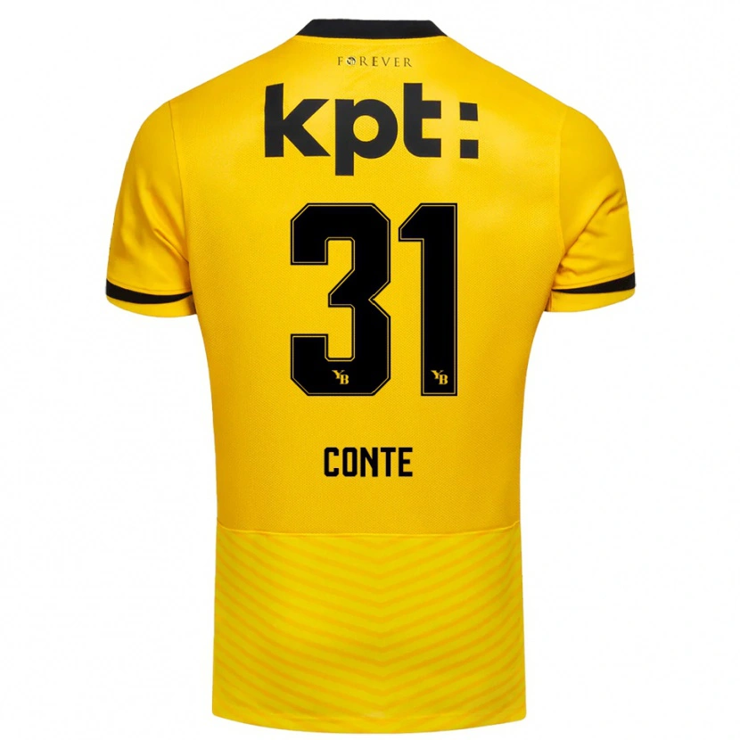 Danxen Men Facinet Conte #31 Yellow Black Home Jersey 2025/26 T-Shirt