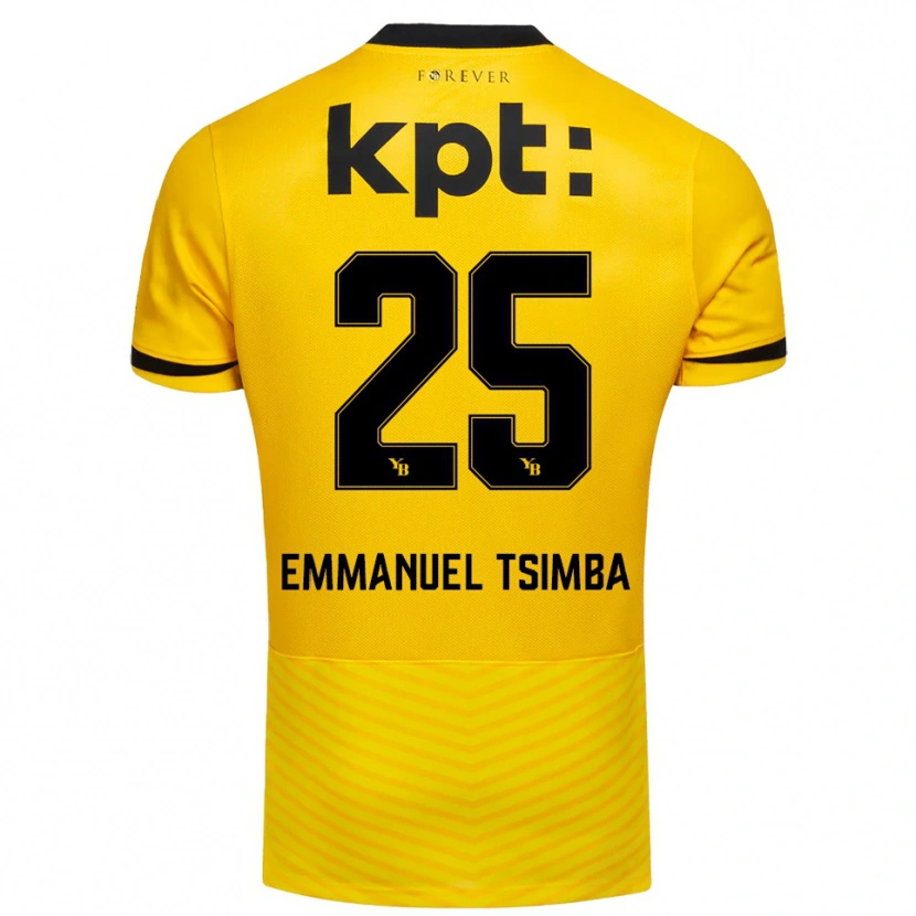 Danxen Men Felix Emmanuel Tsimba #25 Yellow Black Home Jersey 2025/26 T-Shirt