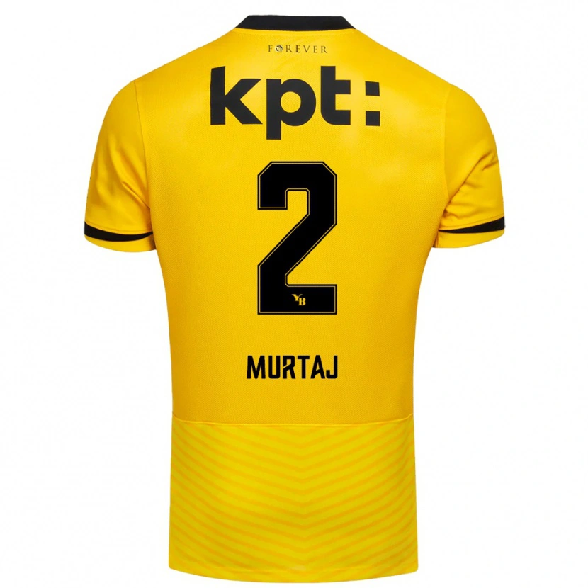 Danxen Men Auron Murtaj #2 Yellow Black Home Jersey 2025/26 T-Shirt