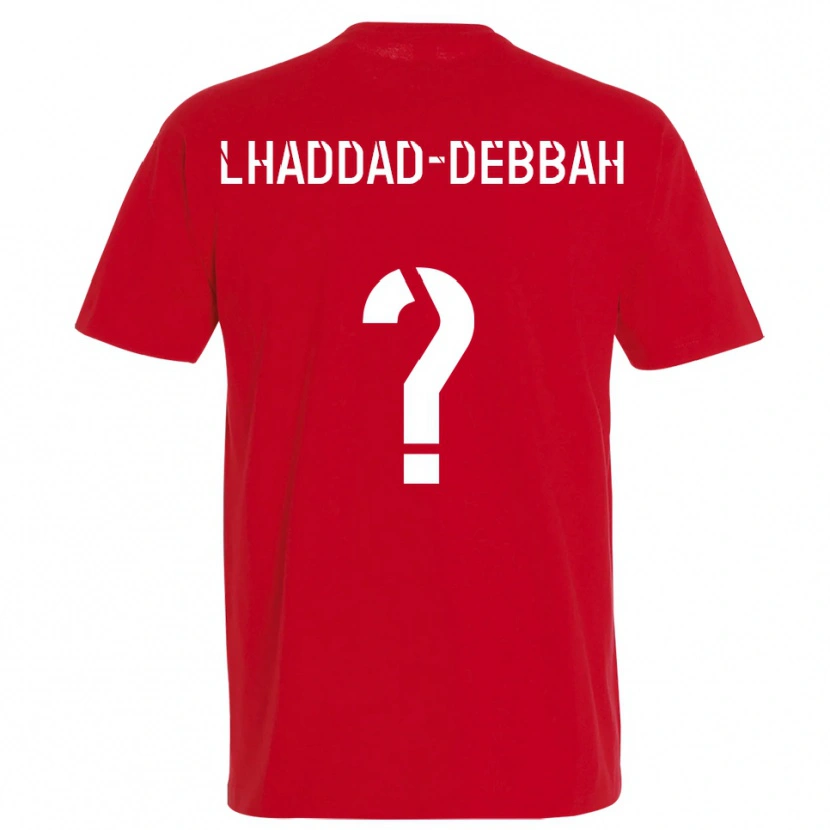 Danxen Men Yanis Lhaddad-Debbah #0 Red Yellow Home Jersey 2025/26 T-Shirt