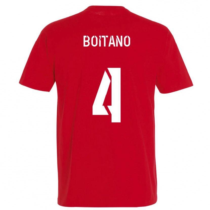 Danxen Men Jean-Baptiste Boitano #4 Red Yellow Home Jersey 2025/26 T-Shirt