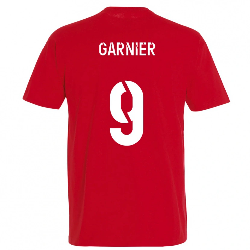 Danxen Men Thomas Garnier #9 Red Yellow Home Jersey 2025/26 T-Shirt