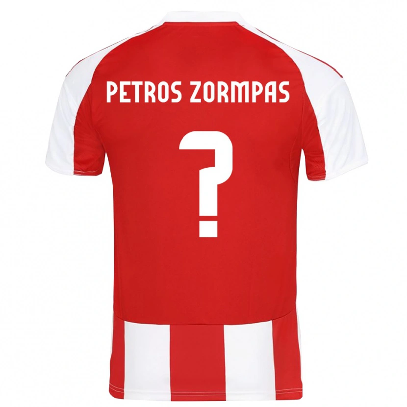 Danxen Men Spyridon Petros Zormpas #0 Red White Home Jersey 2025/26 T-Shirt