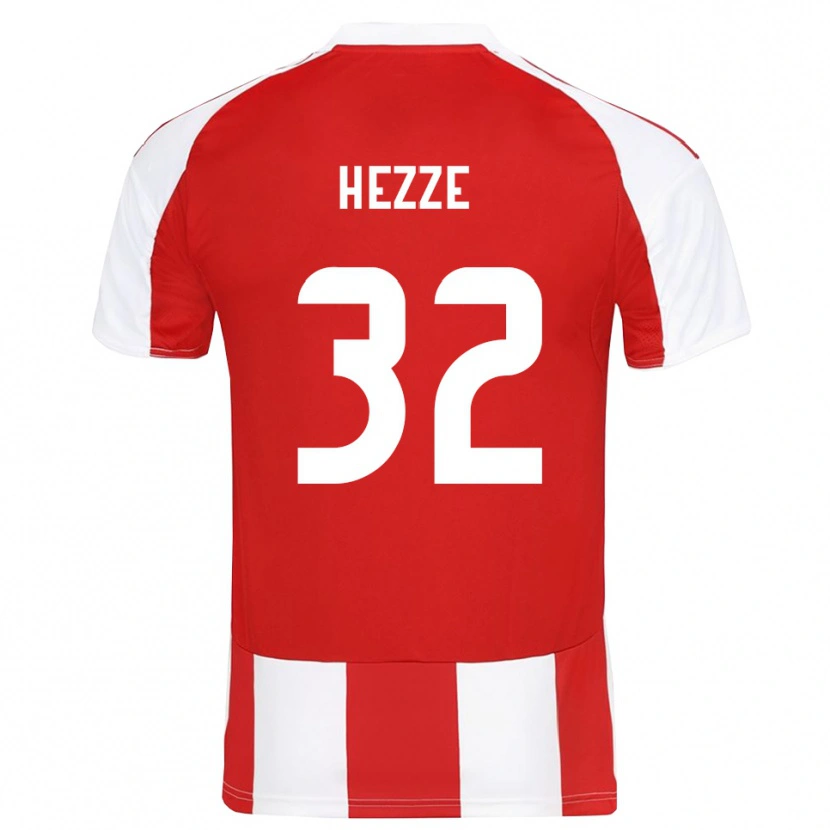 Danxen Men Santiago Hezze #32 Red White Home Jersey 2025/26 T-Shirt