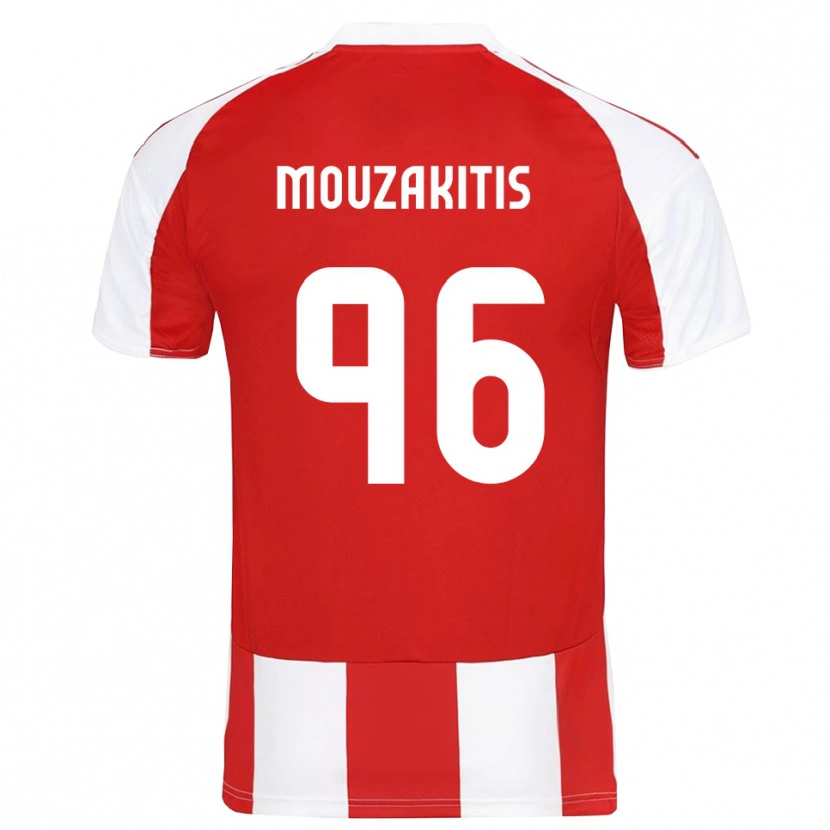 Danxen Men Christos Mouzakitis #96 Red White Home Jersey 2025/26 T-Shirt