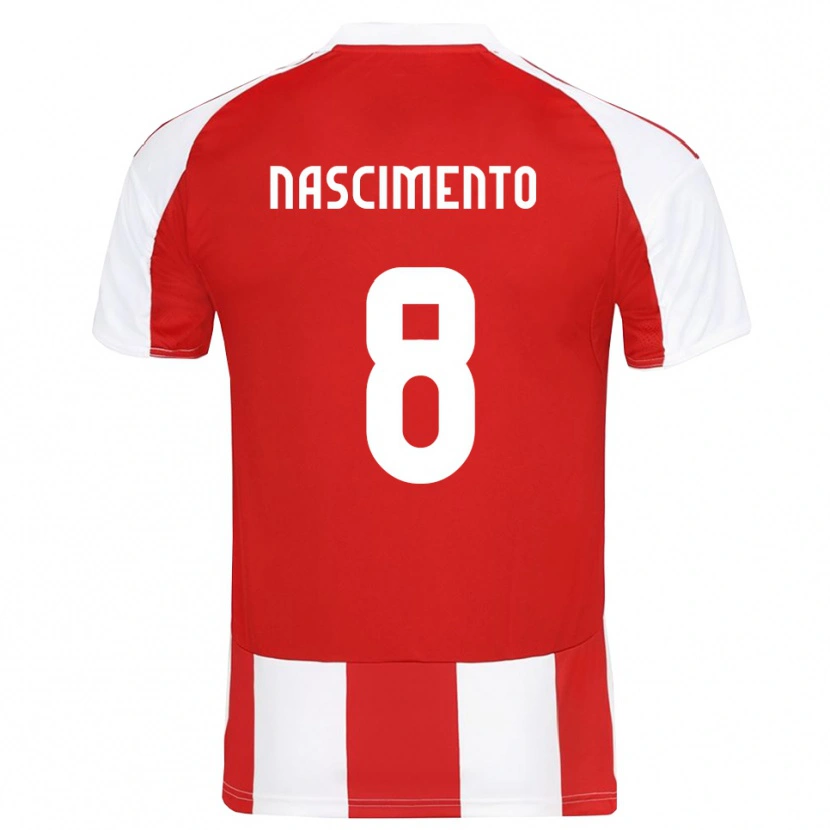 Danxen Men Diogo Nascimento #8 Red White Home Jersey 2025/26 T-Shirt