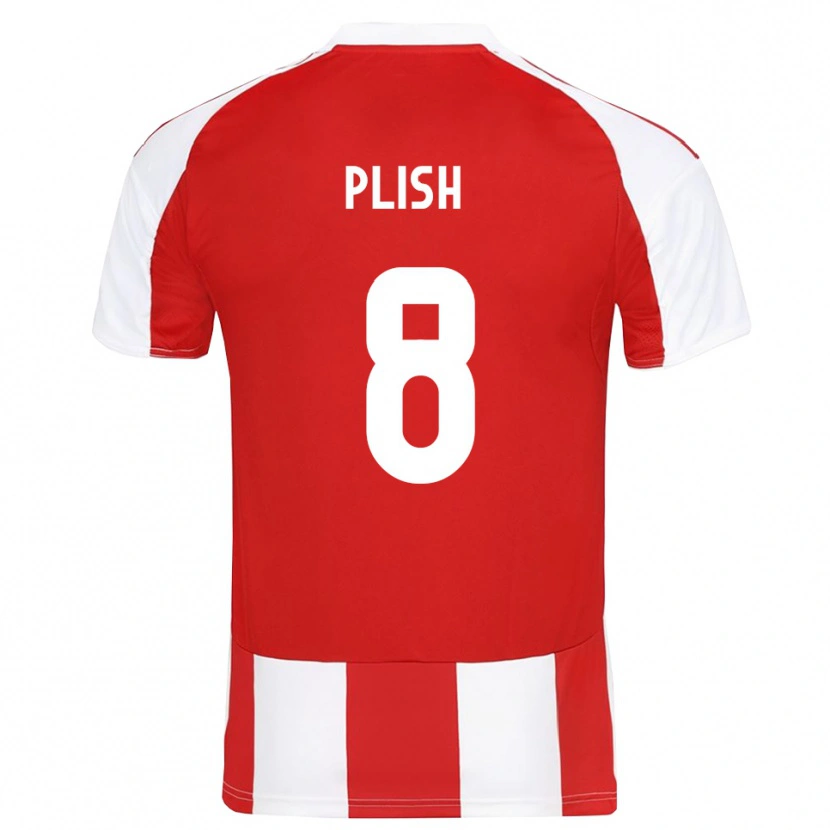 Danxen Men Konstantin Plish #8 Red White Home Jersey 2025/26 T-Shirt