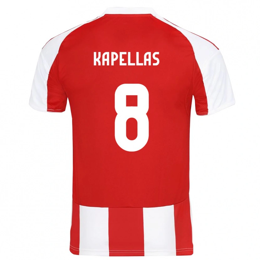 Danxen Men Christos Kapellas #8 Red White Home Jersey 2025/26 T-Shirt