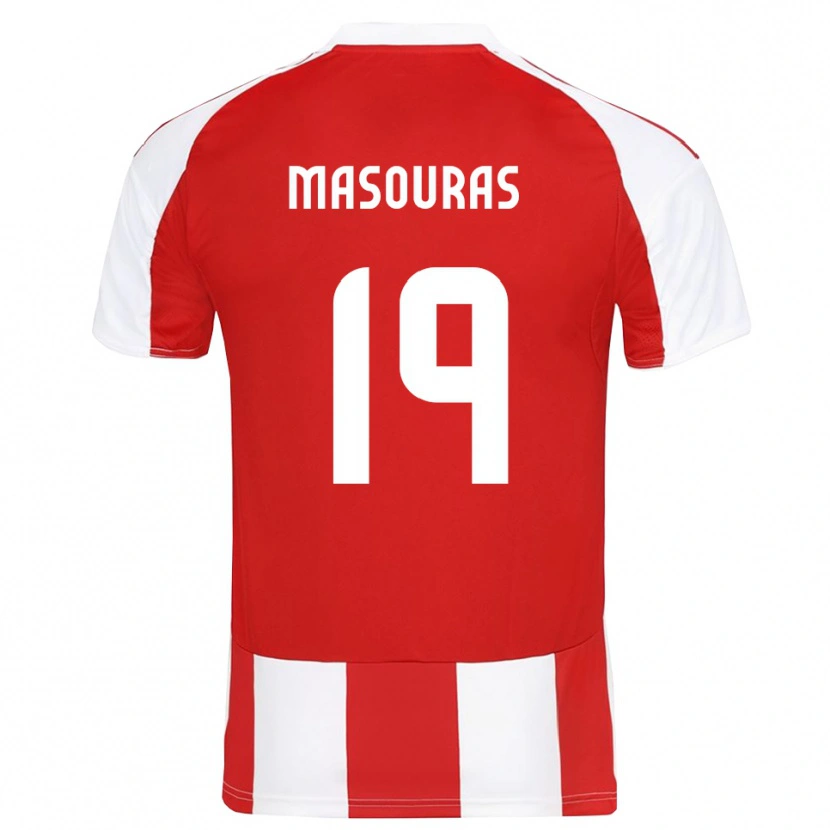 Danxen Men Georgios Masouras #19 Red White Home Jersey 2025/26 T-Shirt