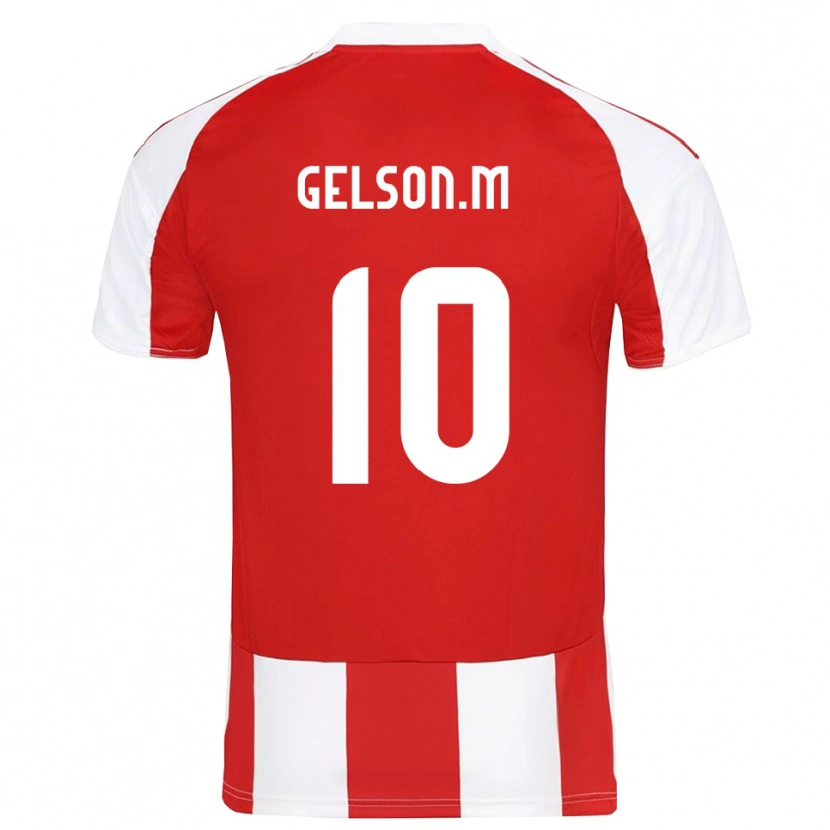 Danxen Men Gelson Martins #10 Red White Home Jersey 2025/26 T-Shirt