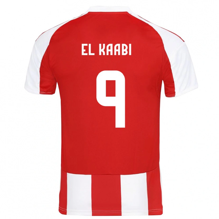 Danxen Men Ayoub El Kaabi #9 Red White Home Jersey 2025/26 T-Shirt