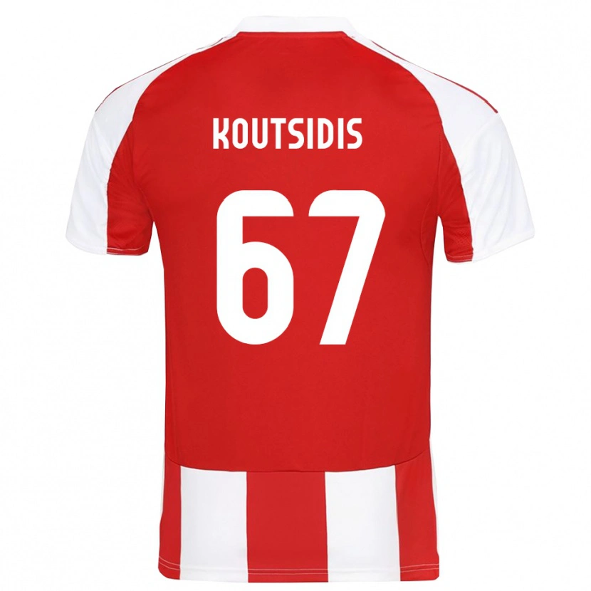Danxen Men Isidoros Koutsidis #67 Red White Home Jersey 2025/26 T-Shirt