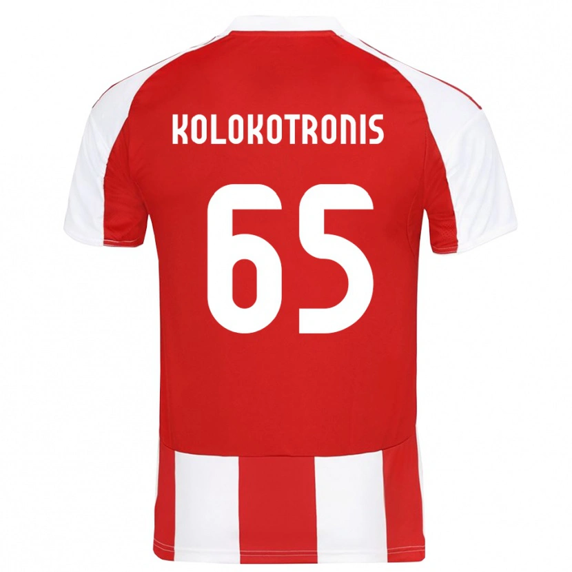 Danxen Men Petros Kolokotronis #65 Red White Home Jersey 2025/26 T-Shirt