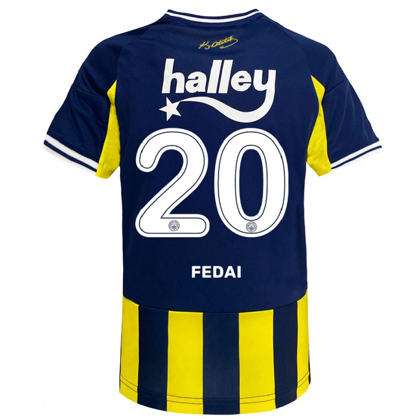 Danxen Men Çağrı Fedai #20 Yellow Navy White Home Jersey 2025/26 T-Shirt