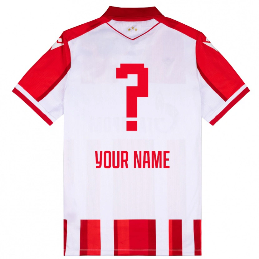 Danxen Men Your Name #0 Red White Home Jersey 2025/26 T-Shirt