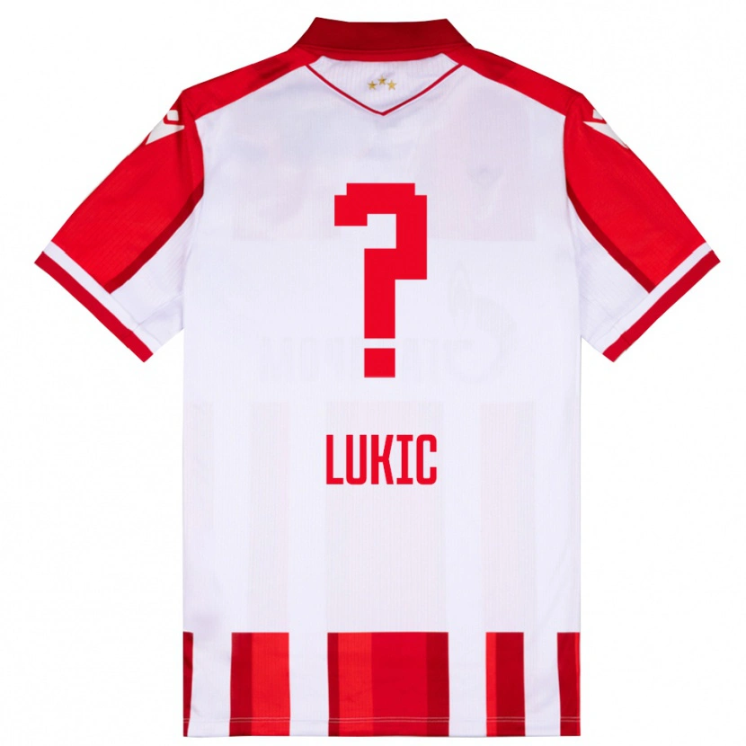 Danxen Men Bogdan Lukic #0 Red White Home Jersey 2025/26 T-Shirt