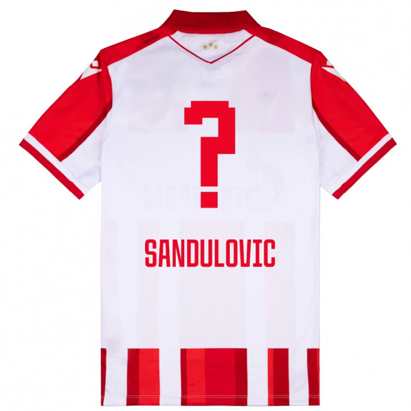Danxen Men Uros Sandulovic #0 Red White Home Jersey 2025/26 T-Shirt