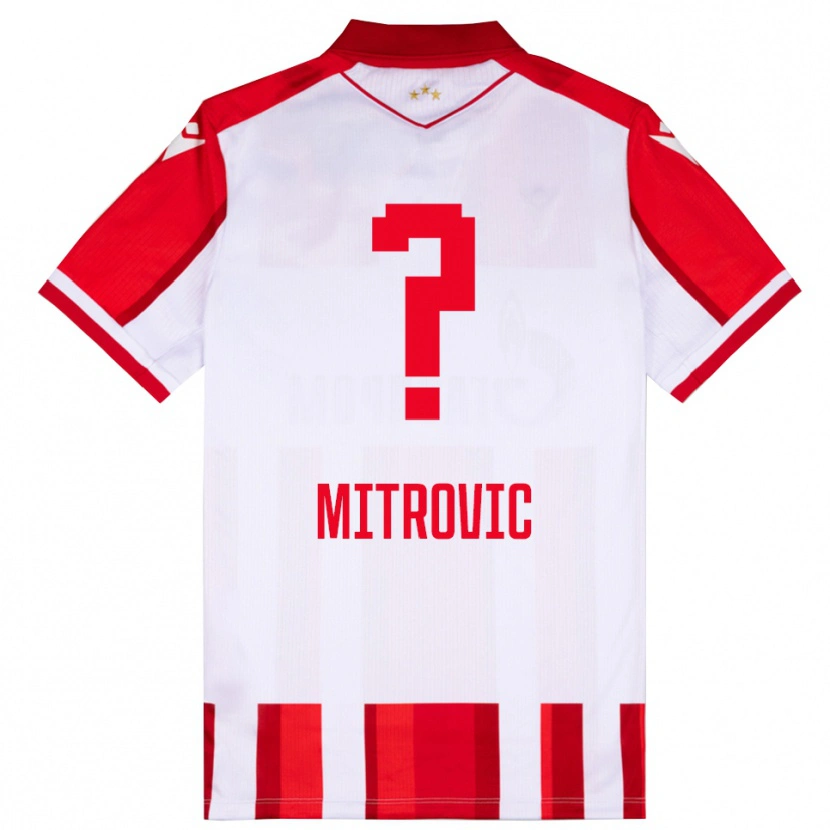 Danxen Men Dimitrije Mitrovic #0 Red White Home Jersey 2025/26 T-Shirt