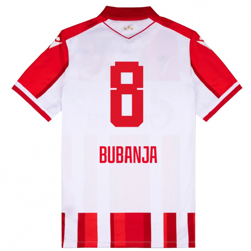 Danxen Men Igor Bubanja #8 Red White Home Jersey 2025/26 T-Shirt