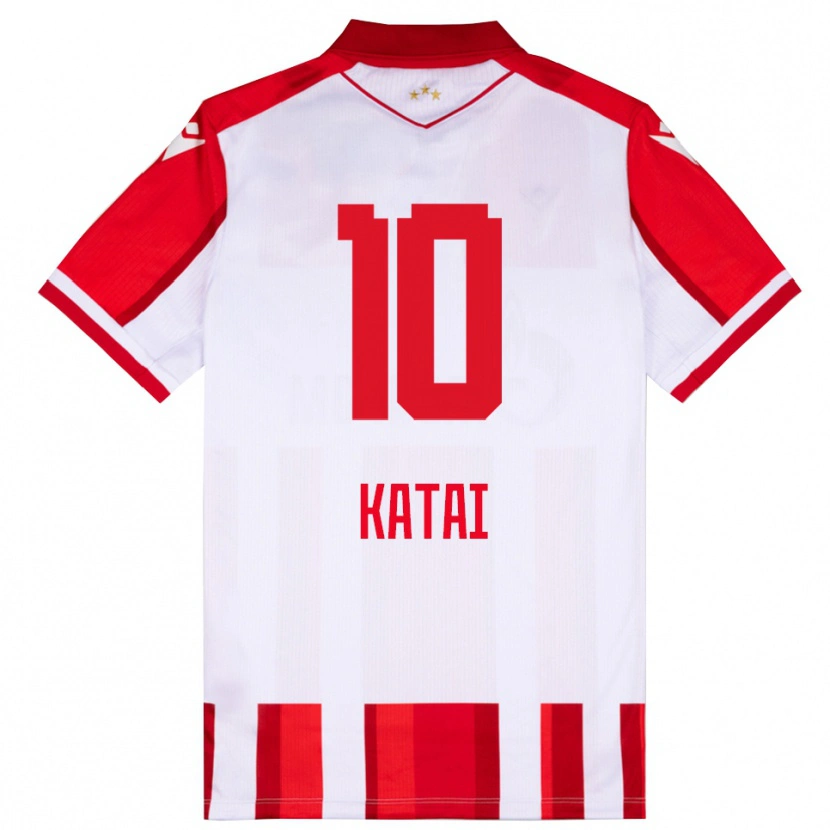 Danxen Men Aleksandar Katai #10 Red White Home Jersey 2025/26 T-Shirt