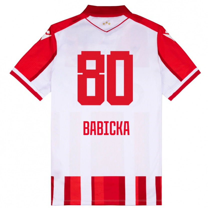 Danxen Men Shavy Babicka #80 Red White Home Jersey 2025/26 T-Shirt