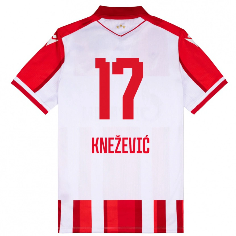 Danxen Men Minja Knežević #17 Red White Home Jersey 2025/26 T-Shirt