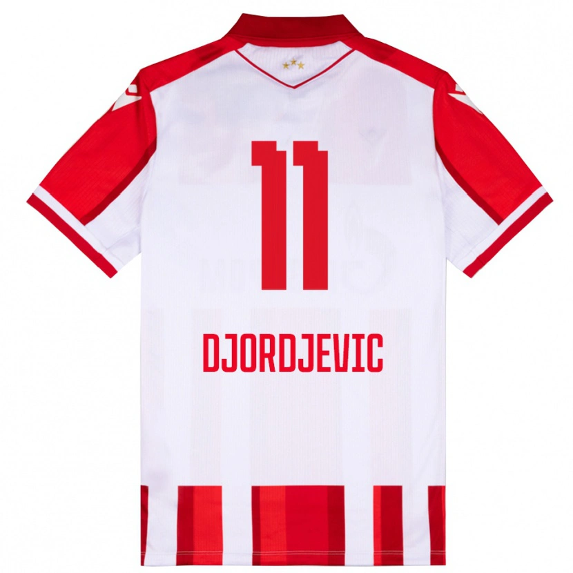 Danxen Men Uros Djordjevic #11 Red White Home Jersey 2025/26 T-Shirt