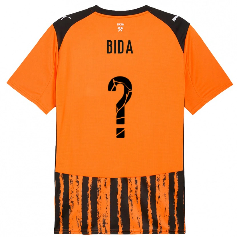 Danxen Men Denys Bida #0 Orange Black Home Jersey 2025/26 T-Shirt