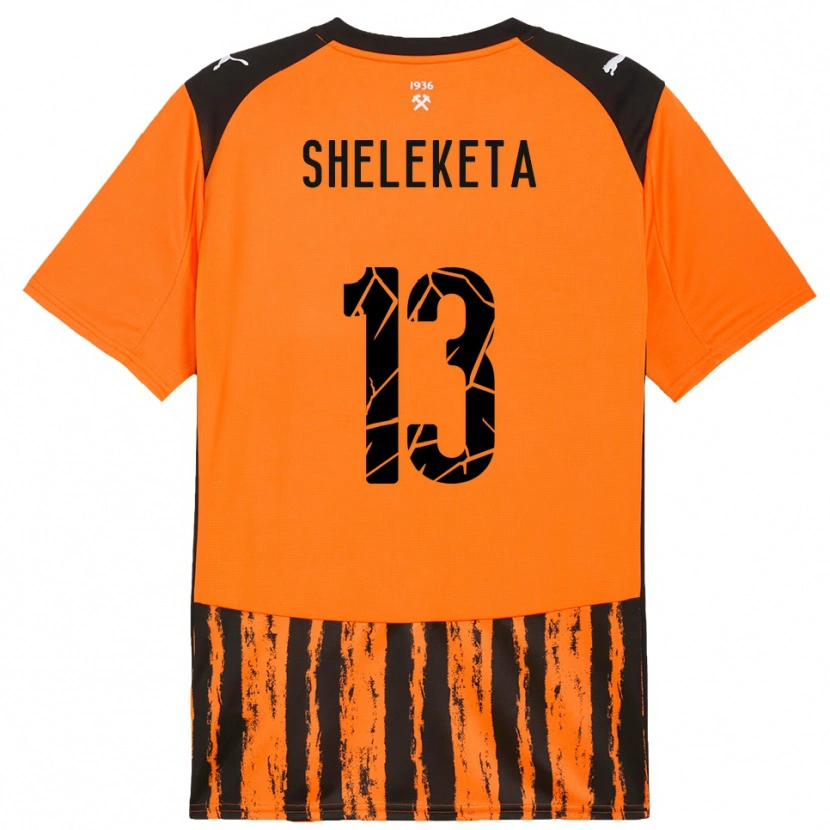 Danxen Men Mykyta Sheleketa #13 Orange Black Home Jersey 2025/26 T-Shirt