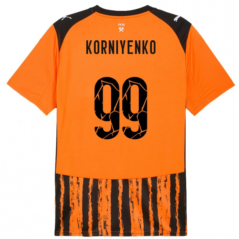 Danxen Men Viktor Korniyenko #99 Orange Black Home Jersey 2025/26 T-Shirt