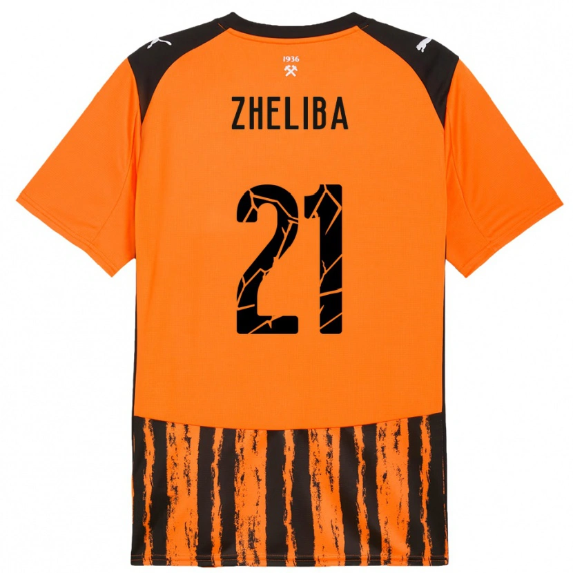 Danxen Men Yan Zheliba #21 Orange Black Home Jersey 2025/26 T-Shirt