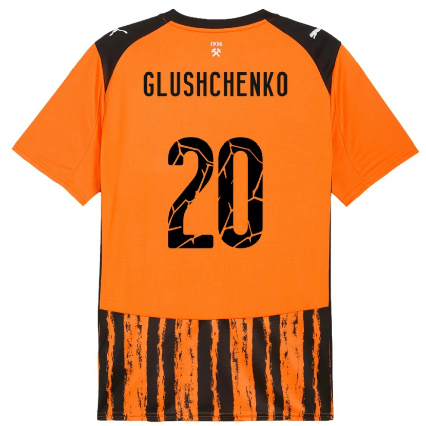 Danxen Men Anton Glushchenko #20 Orange Black Home Jersey 2025/26 T-Shirt