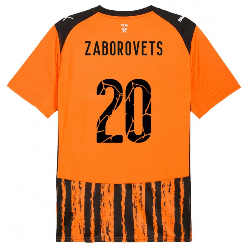 Danxen Men Lidiia Zaborovets #20 Orange Black Home Jersey 2025/26 T-Shirt