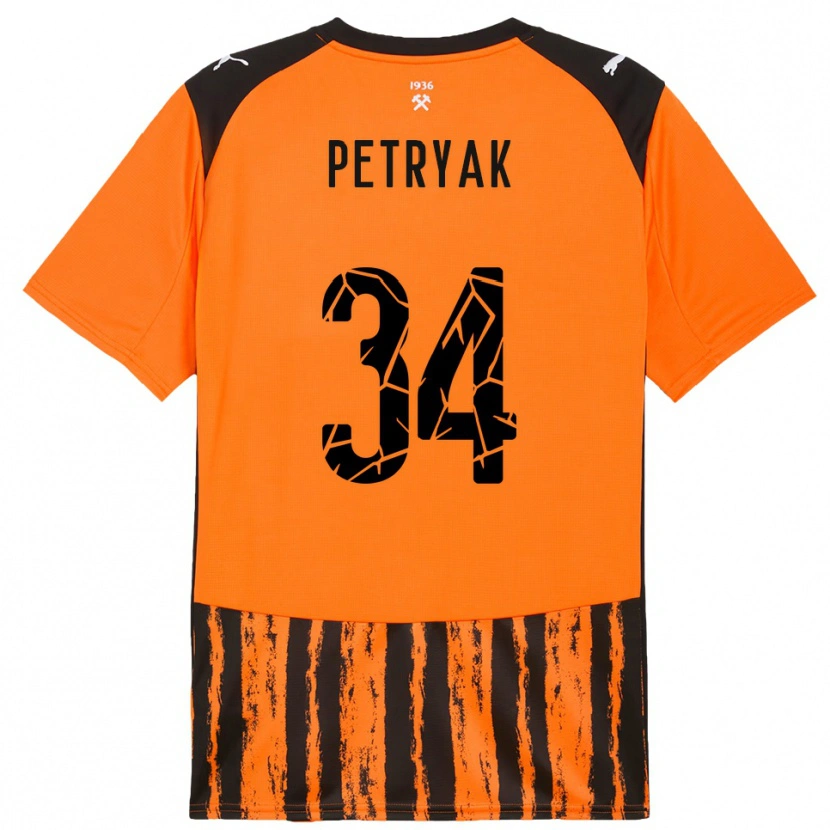 Danxen Men Ivan Petryak #34 Orange Black Home Jersey 2025/26 T-Shirt
