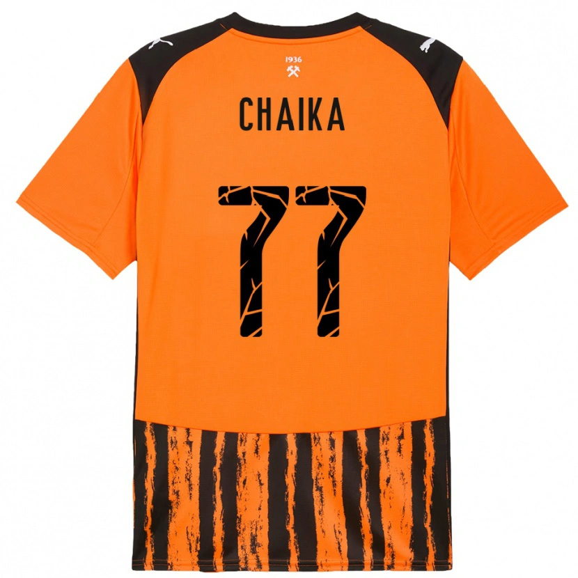 Danxen Men Nadiia Chaika #77 Orange Black Home Jersey 2025/26 T-Shirt