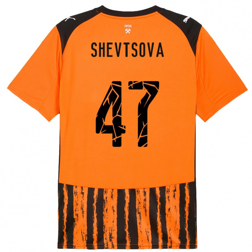 Danxen Men Viktoriia Shevtsova #47 Orange Black Home Jersey 2025/26 T-Shirt