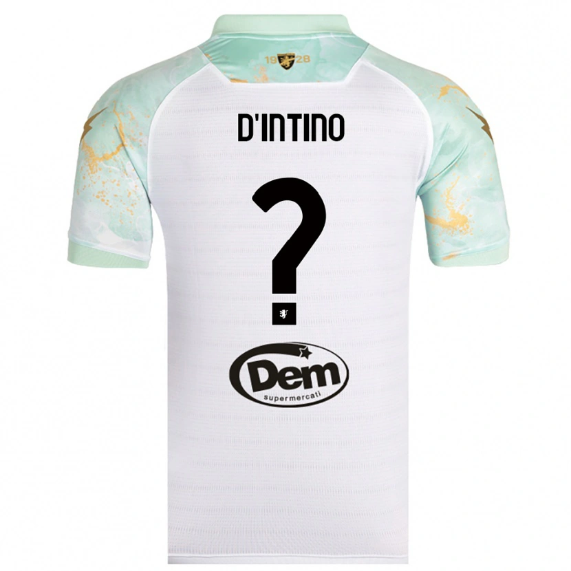 Danxen Men Damiano D'intino #0 White Black Away Jersey 2025/26 T-Shirt