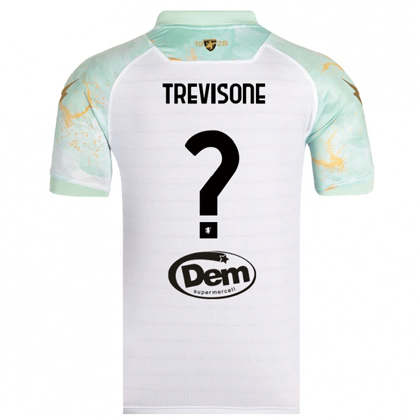 Danxen Men Gianmarco Trevisone #0 White Black Away Jersey 2025/26 T-Shirt