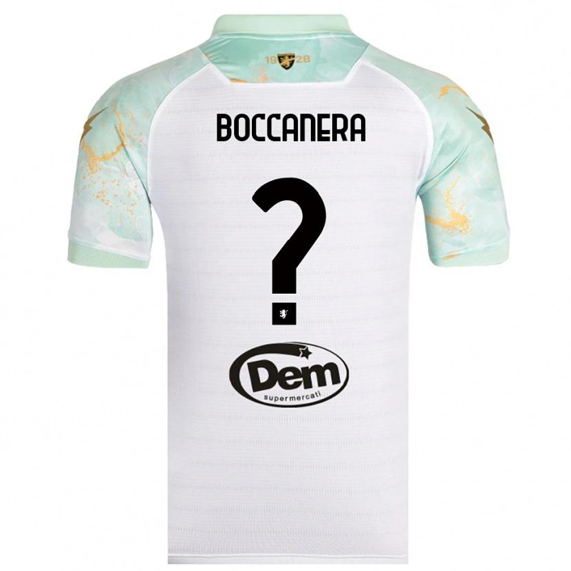 Danxen Men Alessio Boccanera #0 White Black Away Jersey 2025/26 T-Shirt