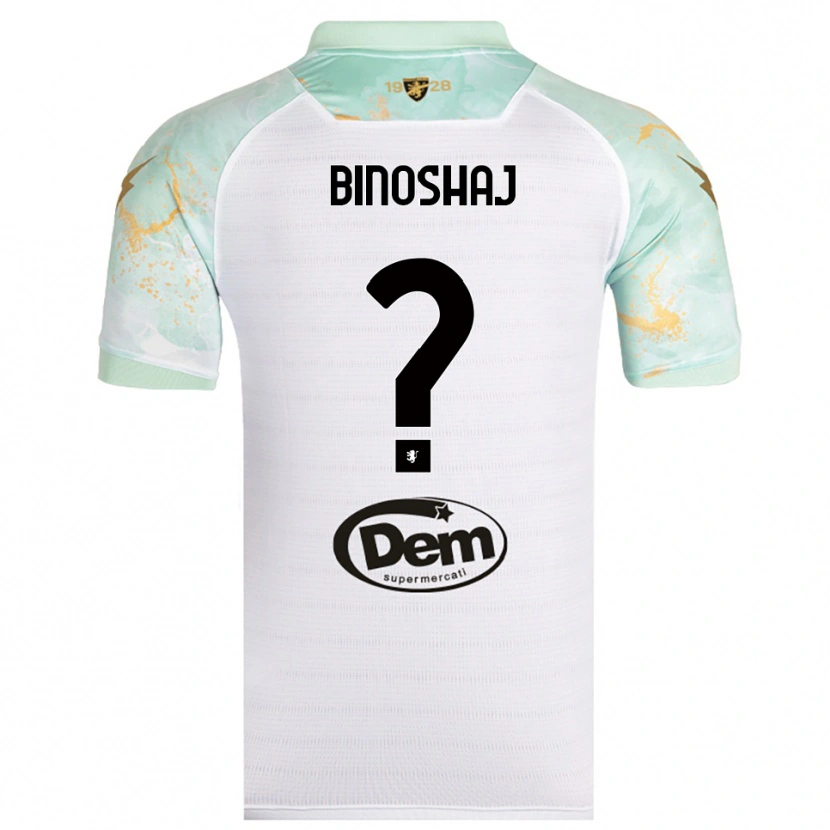 Danxen Men Samuele Binoshaj #0 White Black Away Jersey 2025/26 T-Shirt