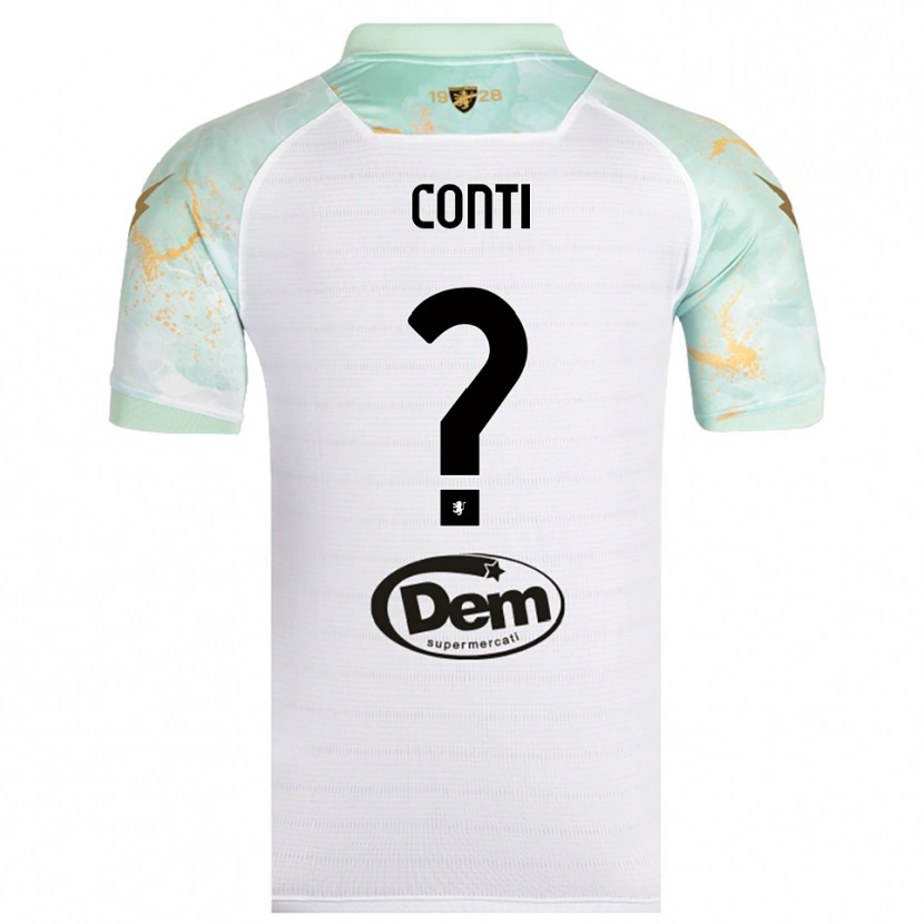 Danxen Men Michelangelo Conti #0 White Black Away Jersey 2025/26 T-Shirt