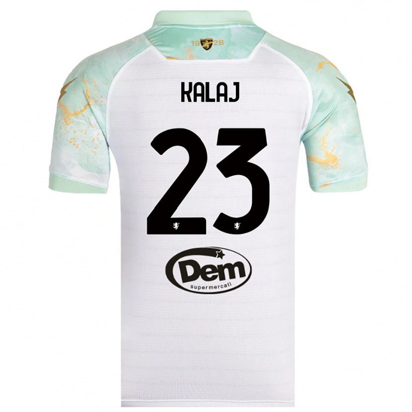 Danxen Men Sergio Kalaj #23 White Black Away Jersey 2025/26 T-Shirt