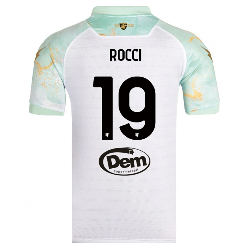 Danxen Men Valerio Rocci #19 White Black Away Jersey 2025/26 T-Shirt