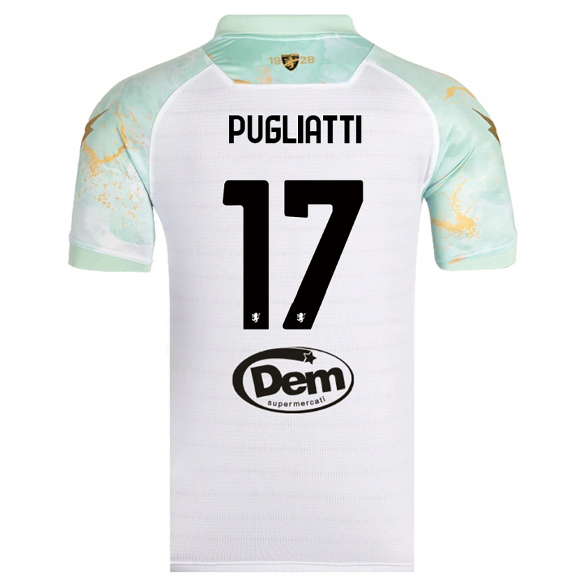 Danxen Men Davide Pugliatti #17 White Black Away Jersey 2025/26 T-Shirt