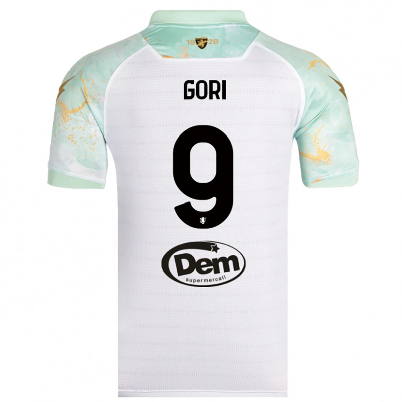 Danxen Men Lorenzo Gori #9 White Black Away Jersey 2025/26 T-Shirt