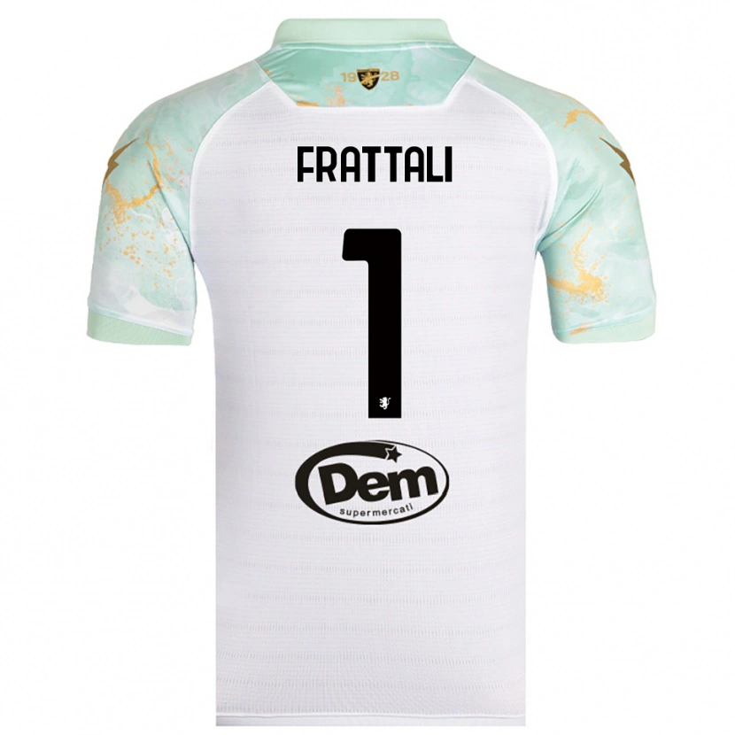 Danxen Men Pierluigi Frattali #1 White Black Away Jersey 2025/26 T-Shirt